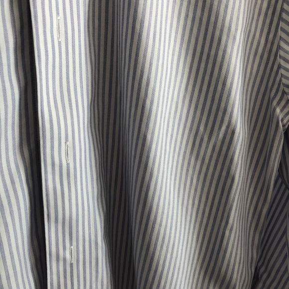 5/$25 Blue Stripes Dress Shirt - Picture 3 of 5